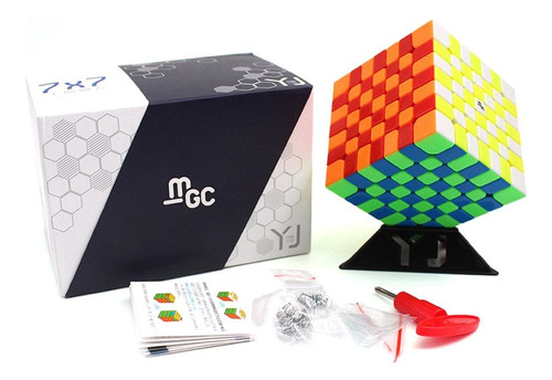 Cubo Yj Mgc 7x7 Magnético Color De La Estructura Stickerless