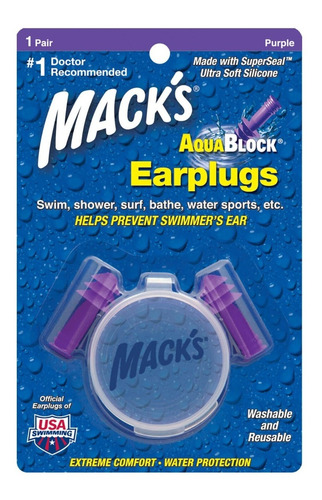 Tapones Auditivos Macks- Aqua Block Ear Plugs
