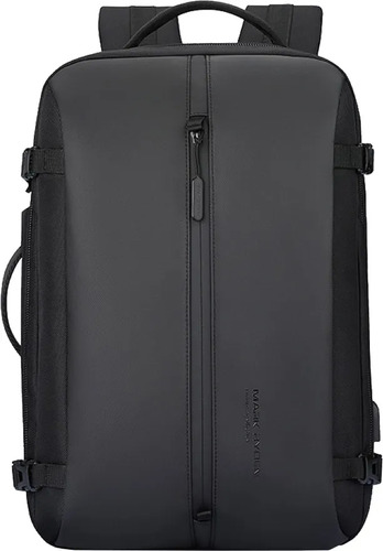 Mochila Premium P/ Viagem Expansível Entre 25-38l Mark Ryden Preto Liso