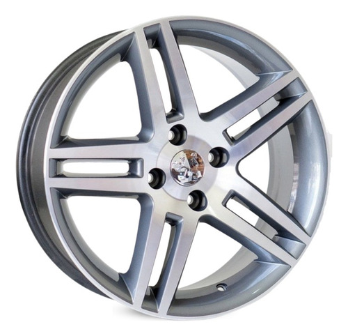 Jogo De Rodas Peugeot 308 Kr R41 / Aro 17x7 / (4x108) Cor Grafite Diamantado