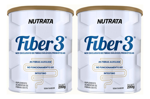 2x Natural Fiber 3 200g - Nutrata Nature Produto Vegan