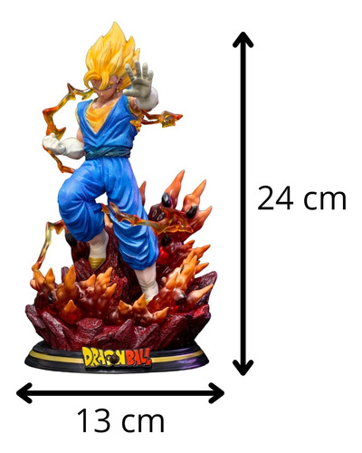 Figura De Accion Veggeto Ssj 2 Vegito Prende Luz Led