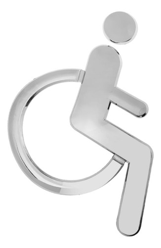 3d Acrílico Autoadesivo Para Handicap Cadeira De Para