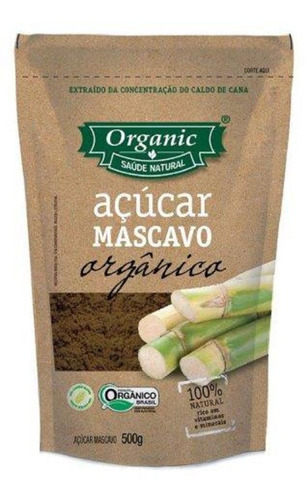 Açúcar Mascavo Orgânico Organic Pacote 500g