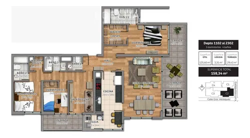 Departamento En Venta, Parque Brasil