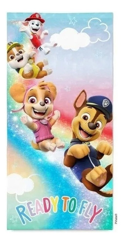 Toallon Microfibra Secado Rapido Piñata Los Personajes Paw Patrol