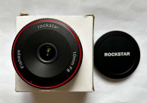 Lente Rockstar 10mm F8 Fisheye Canon Eos-m