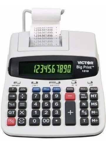 Calculadora Comercial Victor 1310 Big Print Térmica