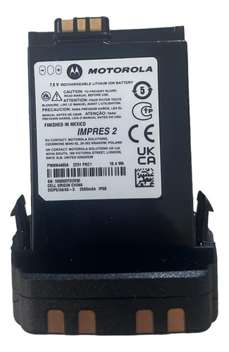 Batería Radio Motorola Apx De 2550 Mah Ago 2022