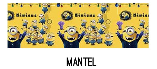 Mantel Decorativo Con Diseños Infantiles Para Cumpleaños Color Variado Minions 1