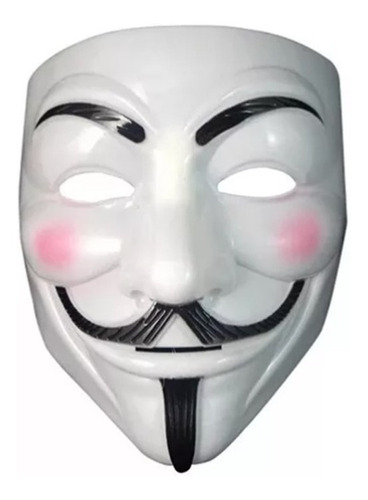Mascara Anonymous V De Venganza Plastico Rigido Halloween
