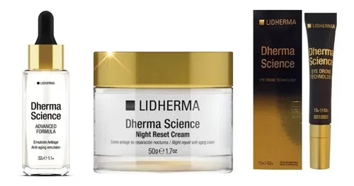 X3 Dherma Science Advanced Día + Crema Noche + Ojos Lidherma