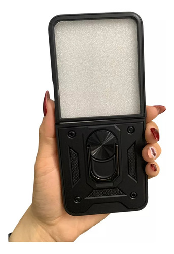 Funda Super Armor Alto Impacto Para Motorola Razr 50 Ultra Negro Lisa