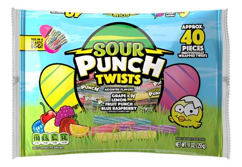 Sour Punch Twists Gomitas Agridulces Pascua Frutas Surtidas