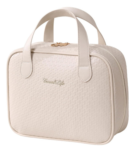 Bolsa De Maquillaje De Viaje Blanca Gran Capacidad Resistent