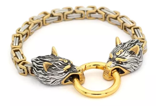 Brazalete Pulsera Vikingo Nórdico Quirúrgico de Acero Inoxidable – King-Be91