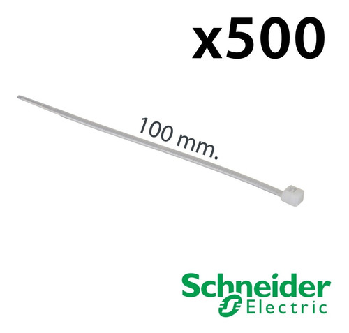 Precintos Plasticos Nylon Schneider 100mm 2,5mm (10cm) X500