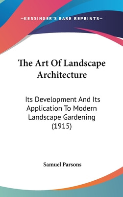 Libro The Art Of Landscape Architecture: Its Development ...