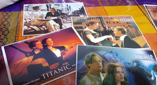 Titanic Leo Dicaprio Lote 4 Postales Numero 1