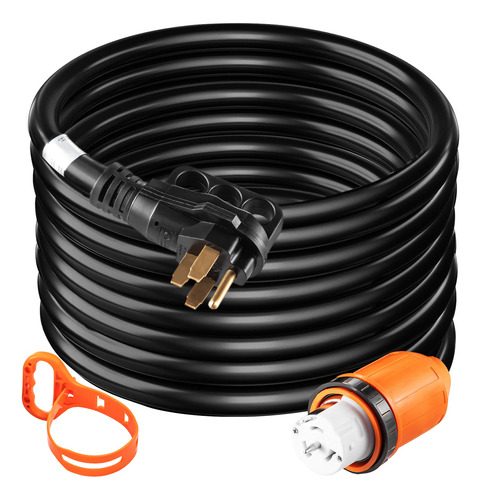 Vevor 50a Cable De Alimentación Rv De 15 Pies 14-50p 