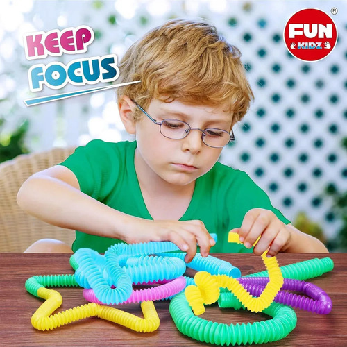 Para 96 Piezas Pop Tubes Fidget Toys, Juguetes Sensoriales
