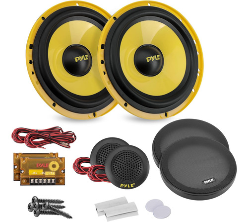 Sistema De Altavoces Para Automóvil Pyle Plg6c, 2 Vias, 400w