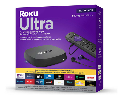 Reproductor De Streaming Roku Ultra Lt (4k/hdr/hd) Con V Mej