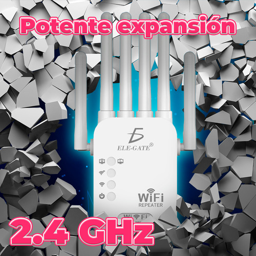 Repetidor Extensor Router Wifi 1200 Mbps 6 Antenas 2.4 Ghz