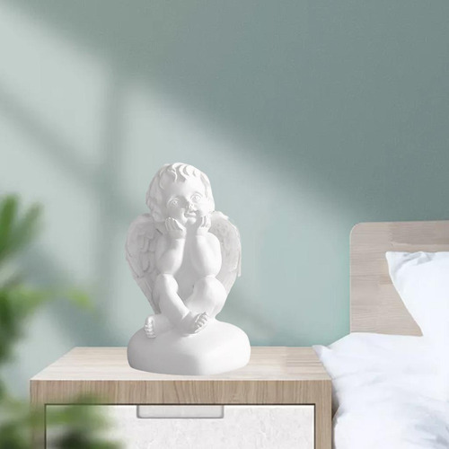 6 Resina Estatua De Ángel Colección De Sosteniendo La Cara