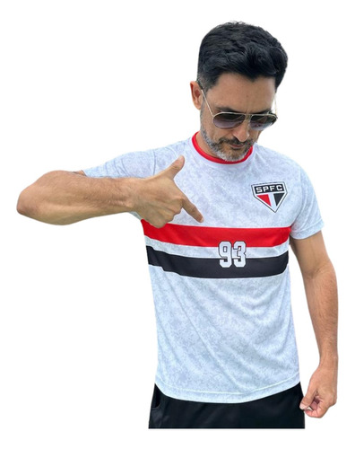 Camiseta São Paulo Oficial Plus Size Licenciada Original 93