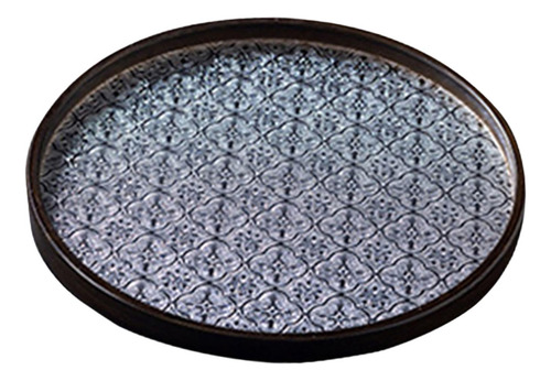 Bandeja Para Servir Con Flores De 30 Cm X 30 Cm X 2,4 Cm