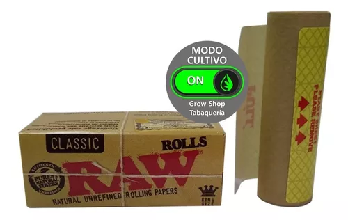 Rolls - Raw - Rollo de papel ancho para fumar - 3 metros