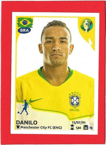 Lámina Álbum Copa América Brasil 2019 / Danilo #20