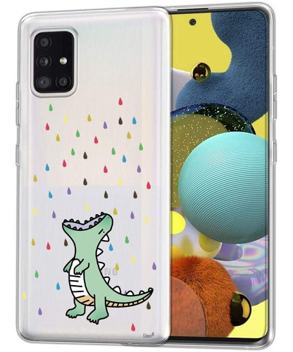 Funda Para Samsung Galaxy A51 (diseno Dinosaurio/marca Un...