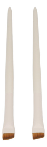 2 Piezas Cepillo De Ceja Angular Maquillaje Profesional