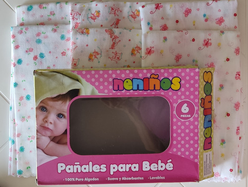 Pañal De Tela Neniños Estampados De Algodón Bebe (1 Pañal)