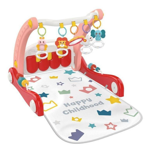 Tapete Infantil De Atividades Vira Andador Rosa Maxibaby