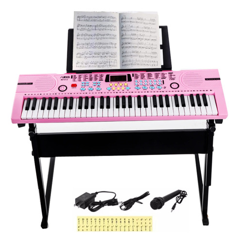 Teclado Musical Profesional De Alta Fidelidad Con 61 Teclas