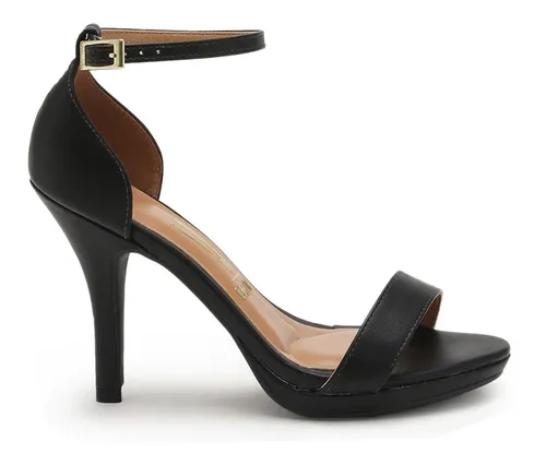 Sandalias Negras Taco Aguja MercadoLibre