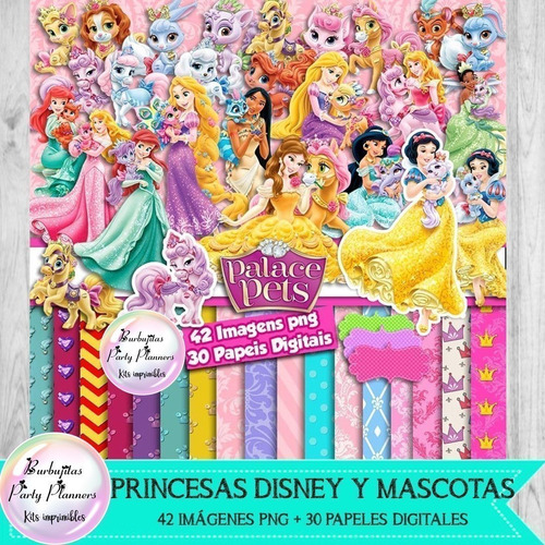 Papeles Digitales Y Cliparts Png Princesas Disney Y Mascotas