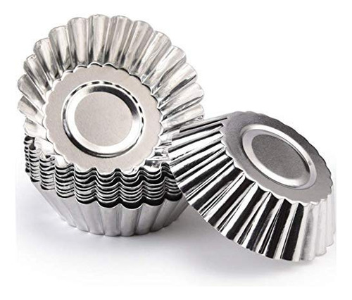 Molde De Tarta De Huevo De Aluminio Lassum, 10 Unidades