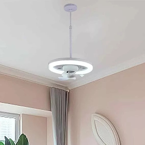 Lámpara Con Ventilador 360 Rocking Head, Estudio Para Dormit