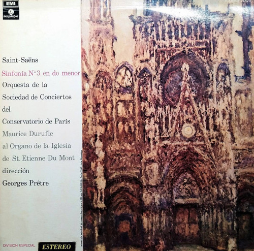 Saint Saens - Sinfonía 3 En Do Menor 1970 Lp 