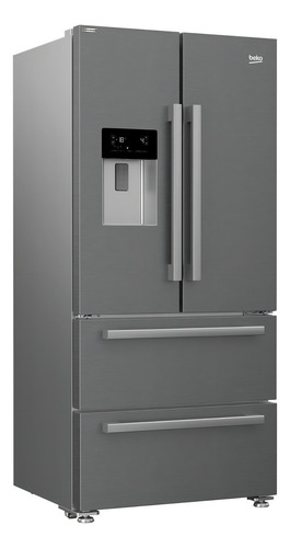 Geladeira com freezer inverter Beko GNE60530DX con capacidad de 530L -look inox