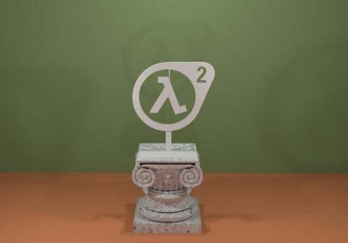 Logotipo De Half Life 2- Figura Plastica