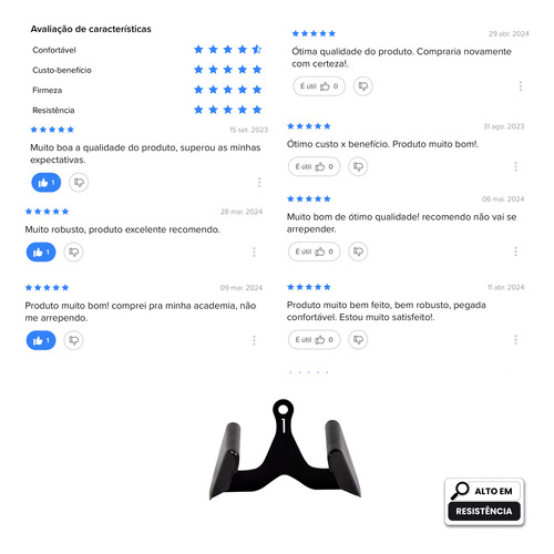 Puxador Anatômico Numero 1 Pulley Academia Remada Puxada