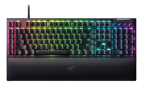 Teclado Razer Blackwidow V4 Switch Yellow Inglés Teclado Negro