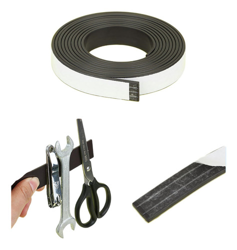 Tiras De Cinta Magnética Con Adhesivo For Pizarras Blancas