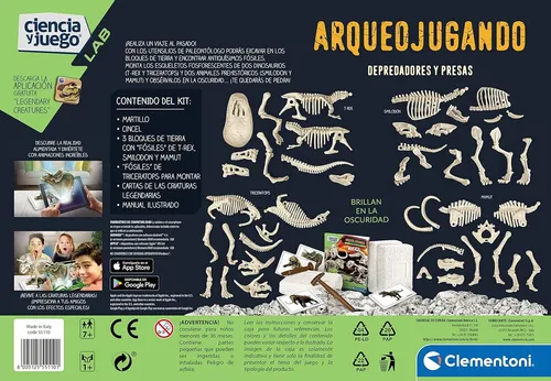 Juego De Excavación 4 Dinosaurios T Rex Triceratops Mamut