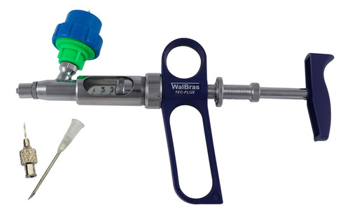 Seringa Vacinador De Fluxo Contínuo De 5ml Com Porta Frasco Capacidade Em Volume 5 Cc Walmur